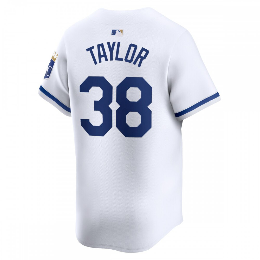 Josh Taylor Kansas City Royals Home Limited Player Jersey - White-Pro Kit Vault | Brand New 26/27 Sports Jerseys
