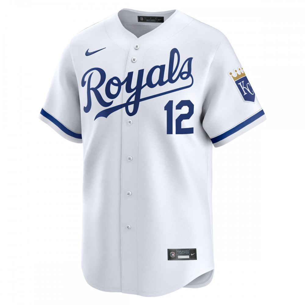 Nick Loftin Kansas City Royals Home Limited Player Jersey - White-Pro Kit Vault | Brand New 26/27 Sports Jerseys