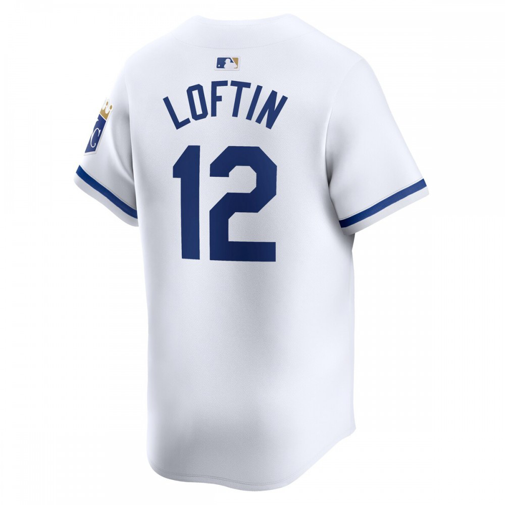 Nick Loftin Kansas City Royals Home Limited Player Jersey - White-Pro Kit Vault | Brand New 26/27 Sports Jerseys