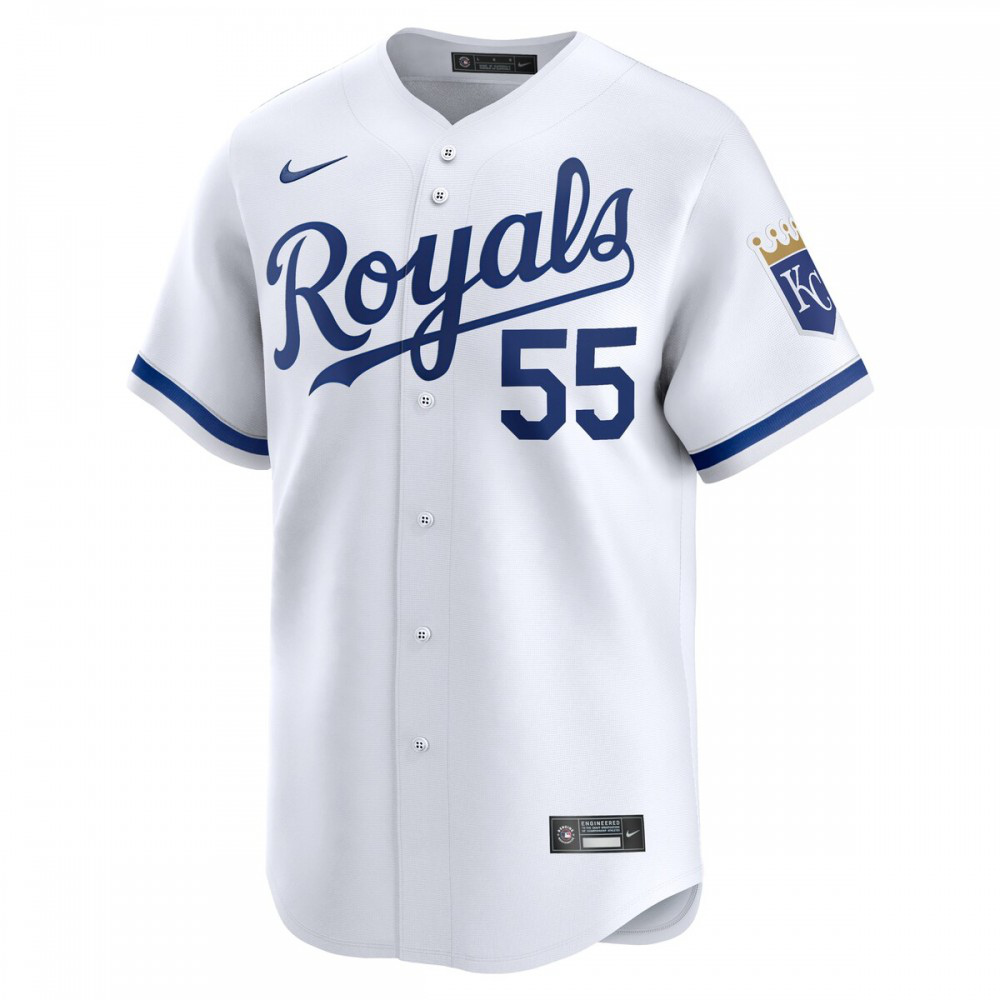 Cole Ragans Kansas City Royals Home Limited Player Jersey - White-Pro Kit Vault | Brand New 26/27 Sports Jerseys