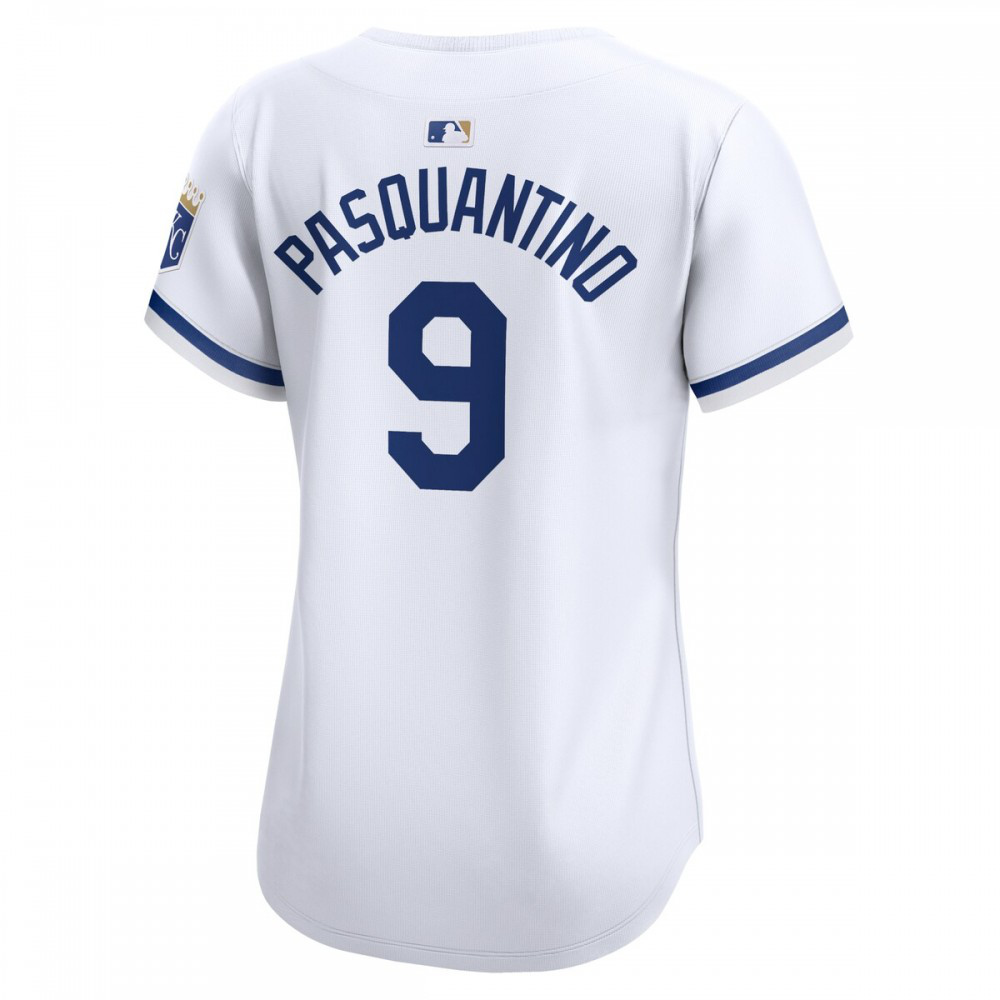 Vinnie Pasquantino Kansas City Royals Women's Home Limited Player Jersey - White-Pro Kit Vault | Brand New 26/27 Sports Jerseys