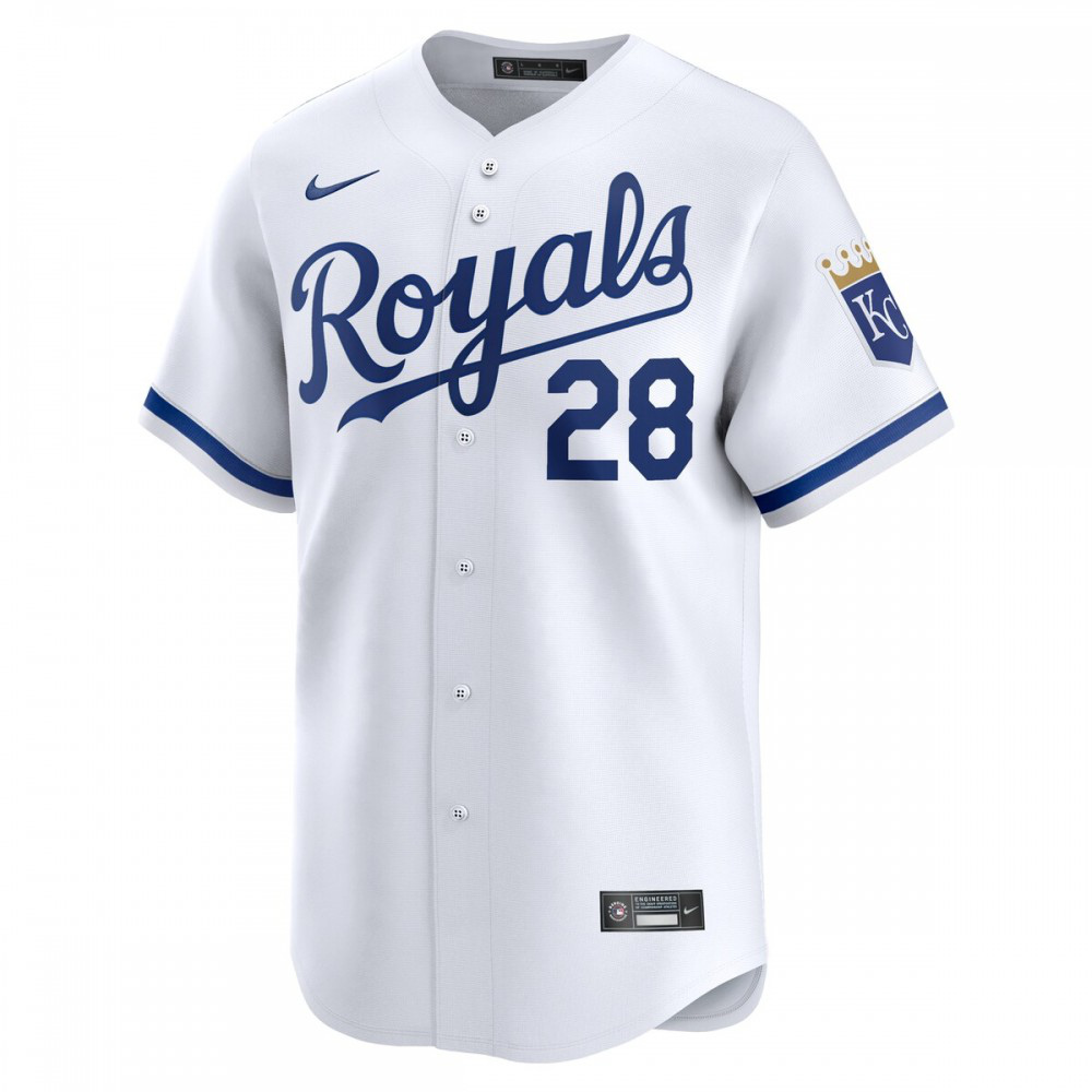 Kyle Isbel Kansas City Royals Home Limited Player Jersey - White-Pro Kit Vault | Brand New 26/27 Sports Jerseys