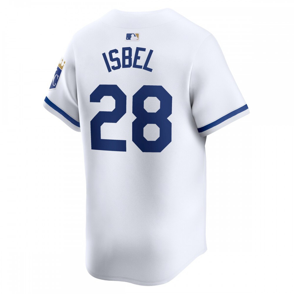 Kyle Isbel Kansas City Royals Home Limited Player Jersey - White-Pro Kit Vault | Brand New 26/27 Sports Jerseys