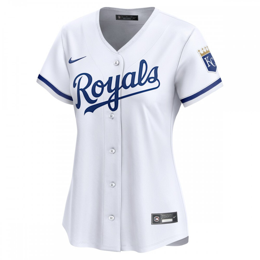 Kansas City Royals Women's Home Limited Jersey - White-Pro Kit Vault | Brand New 26/27 Sports Jerseys