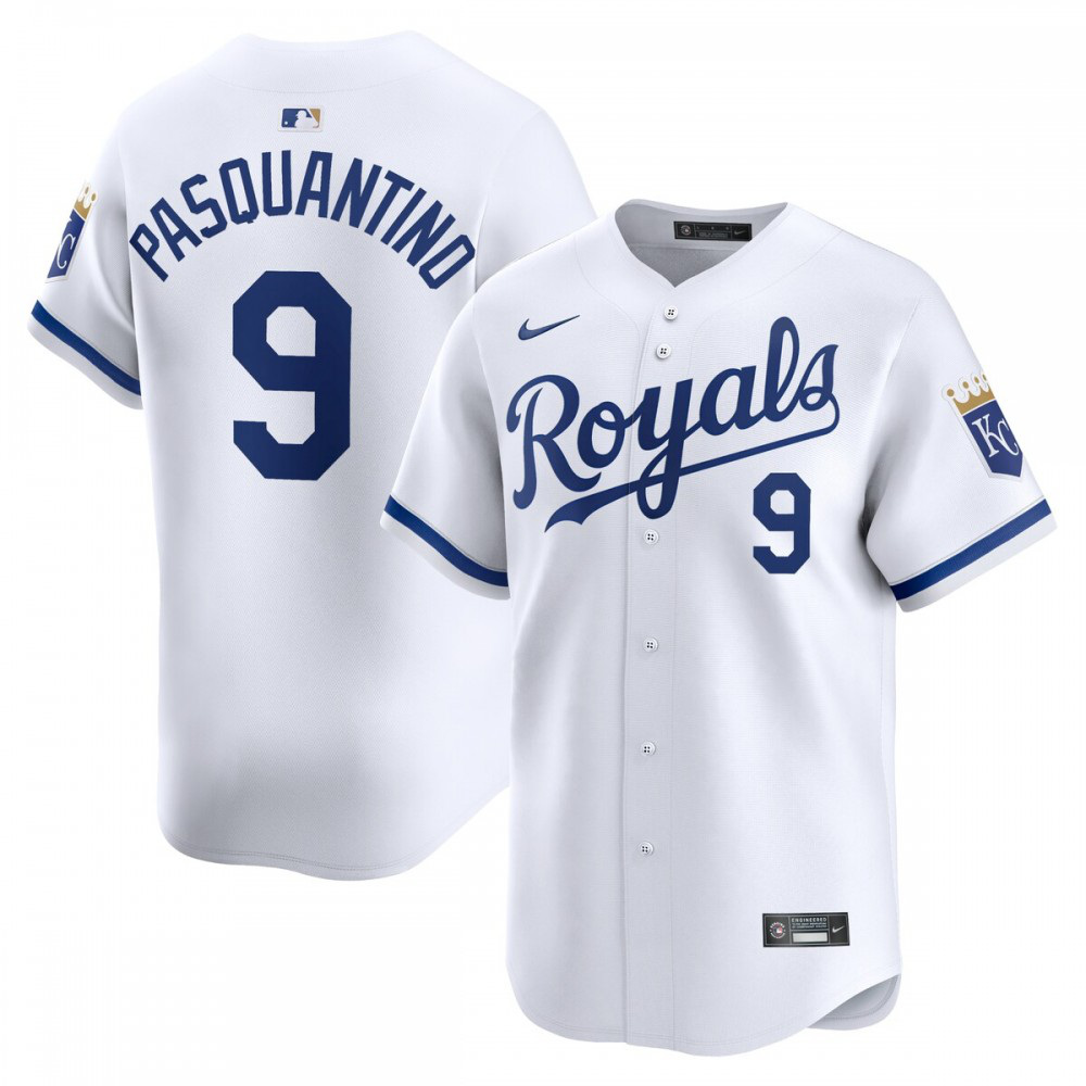 Vinnie Pasquantino Kansas City Royals Home Limited Player Jersey - White-Pro Kit Vault | Brand New 26/27 Sports Jerseys