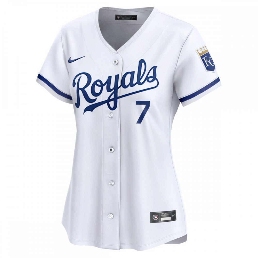Bobby Witt Jr. Kansas City Royals Women's Home Limited Player Jersey - White-Pro Kit Vault | Brand New 26/27 Sports Jerseys