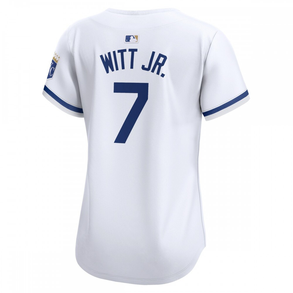 Bobby Witt Jr. Kansas City Royals Women's Home Limited Player Jersey - White-Pro Kit Vault | Brand New 26/27 Sports Jerseys