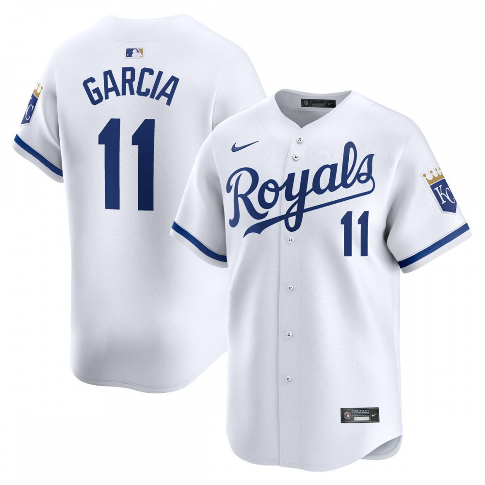 Maikel Garcia Kansas City Royals Home Limited Player Jersey - White-Pro Kit Vault | Brand New 26/27 Sports Jerseys