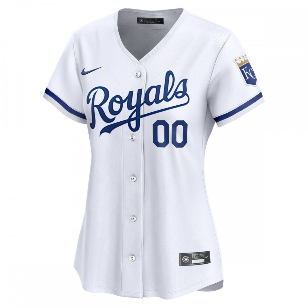 Kansas City Royals Women's Home Limited Custom Jersey - White-Pro Kit Vault | Brand New 26/27 Sports Jerseys