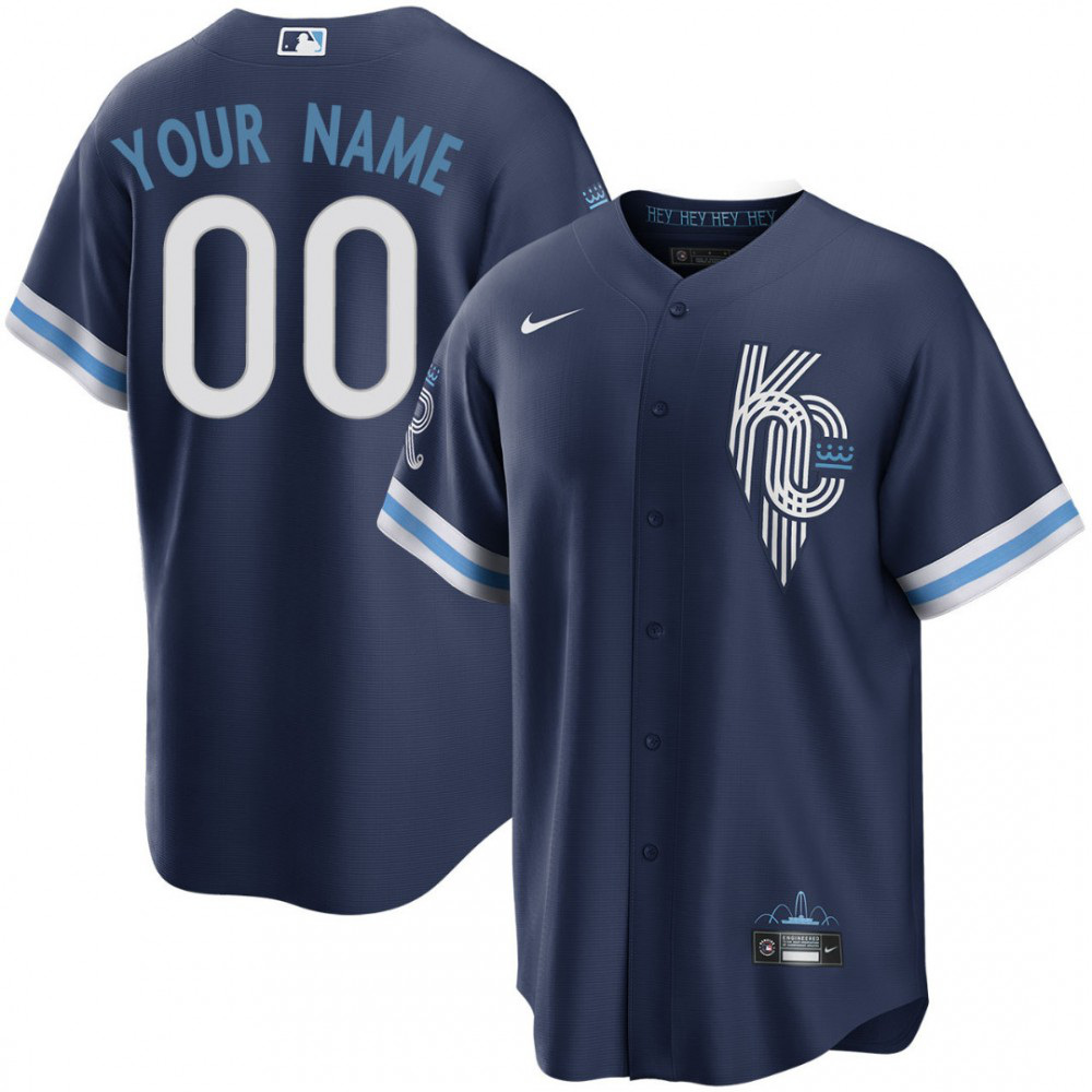Kansas City Royals City Connect Replica Custom Jersey - Navy-Pro Kit Vault | Brand New 26/27 Sports Jerseys