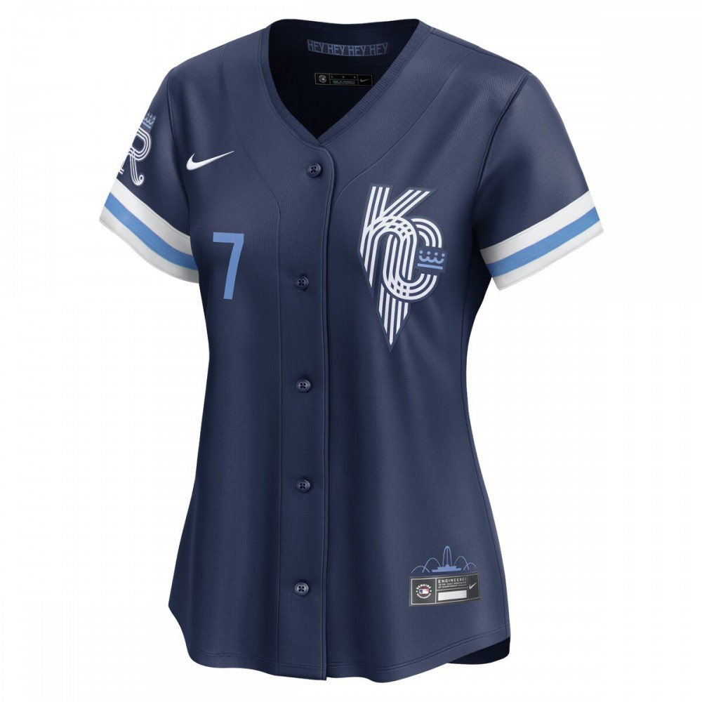 Bobby Witt Jr. Kansas City Royals Women's City Connect Limited Player Jersey - Navy-Pro Kit Vault | Brand New 26/27 Sports Jerseys