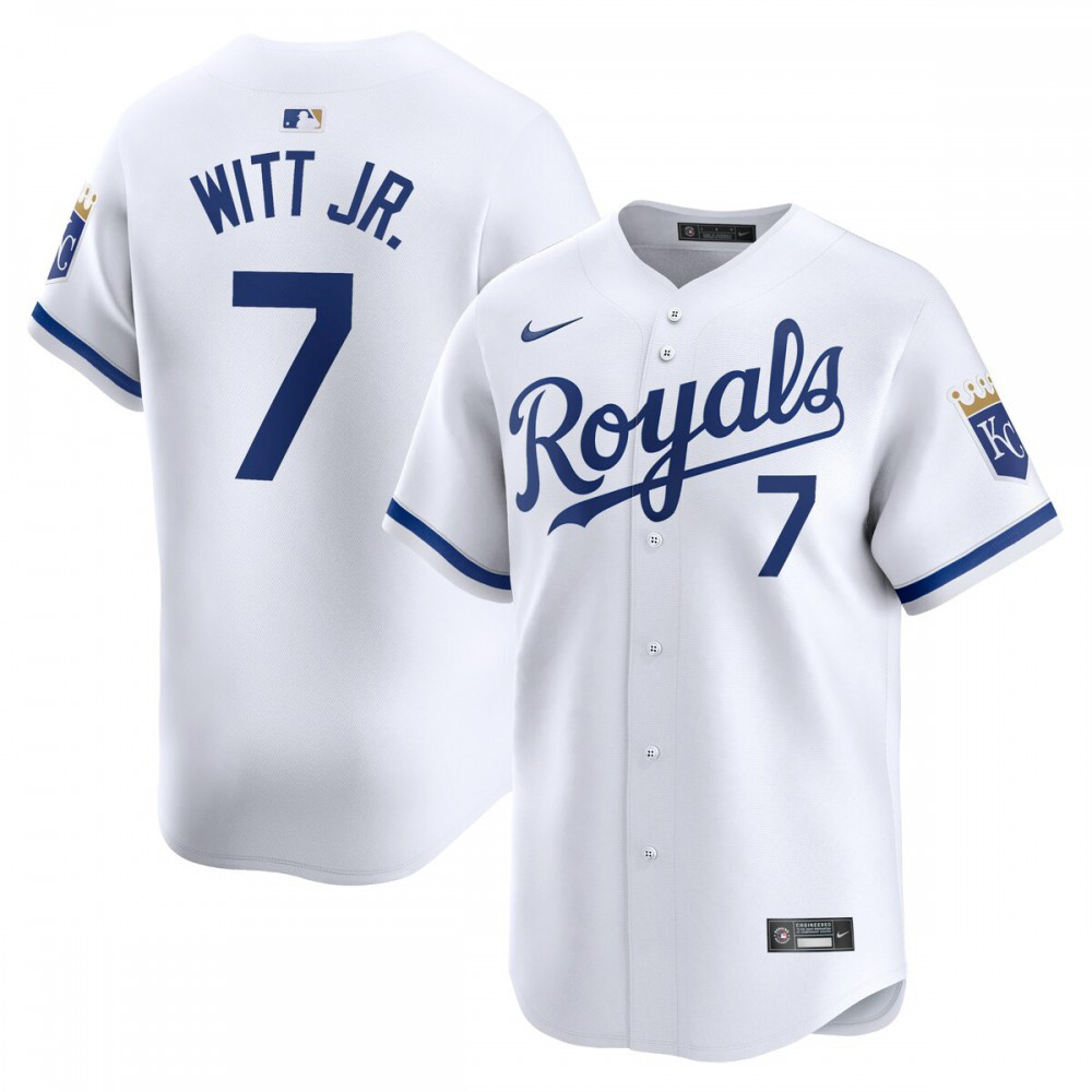 Bobby Witt Jr. Kansas City Royals Home Limited Player Jersey - White-Pro Kit Vault | Brand New 26/27 Sports Jerseys