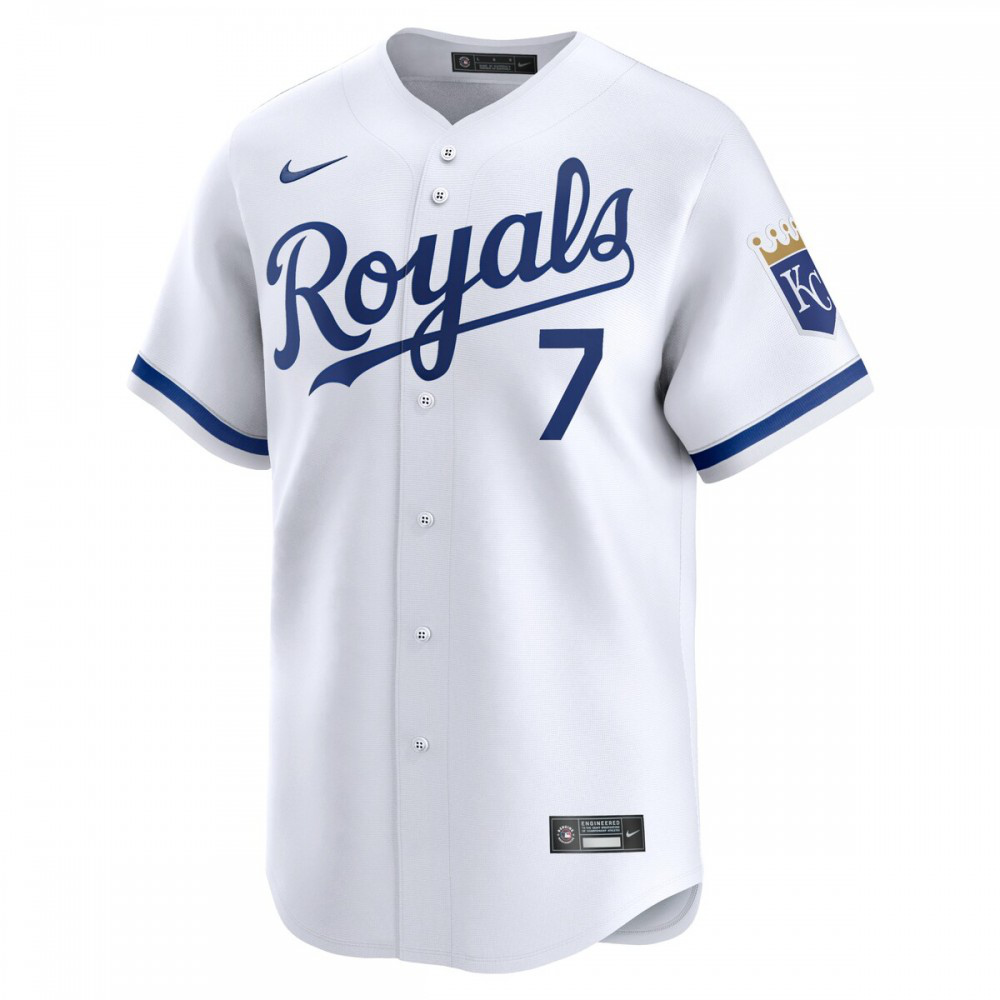 Bobby Witt Jr. Kansas City Royals Home Limited Player Jersey - White-Pro Kit Vault | Brand New 26/27 Sports Jerseys