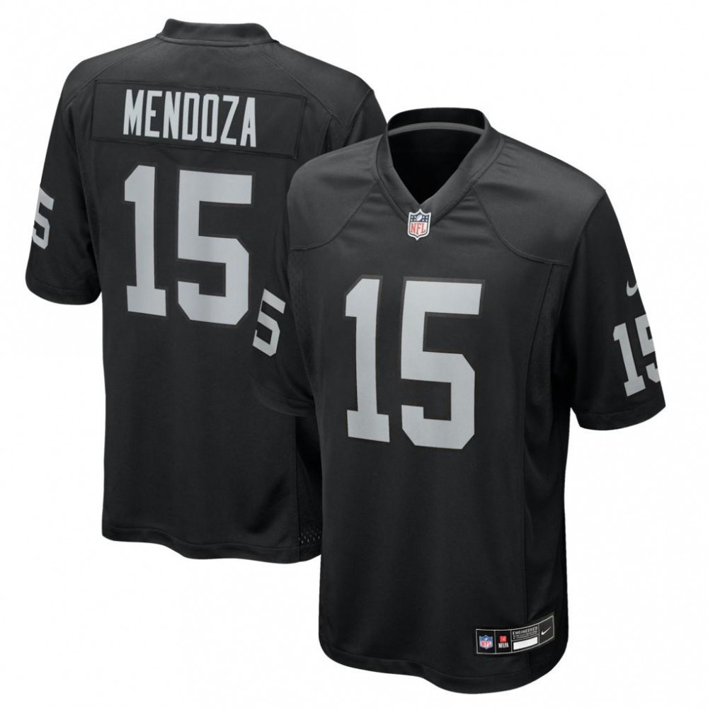 Las Vegas Raiders Fernando Mendoza Black 2026 NFL Draft First Round Pick No. 1 Team Game Jersey-Pro Kit Vault | Brand New 26/27 Sports Jerseys