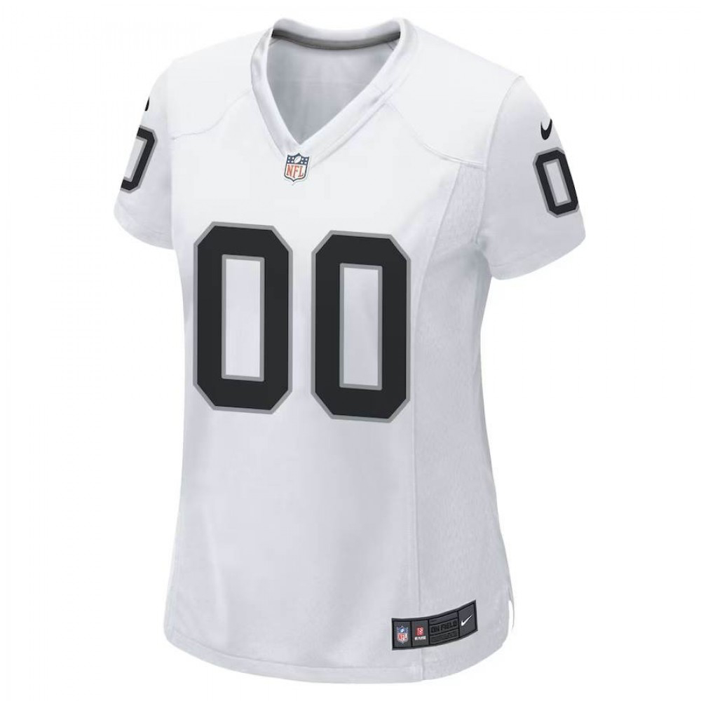 Las Vegas Raiders Women's Custom Game Jersey - White-Pro Kit Vault | Brand New 26/27 Sports Jerseys
