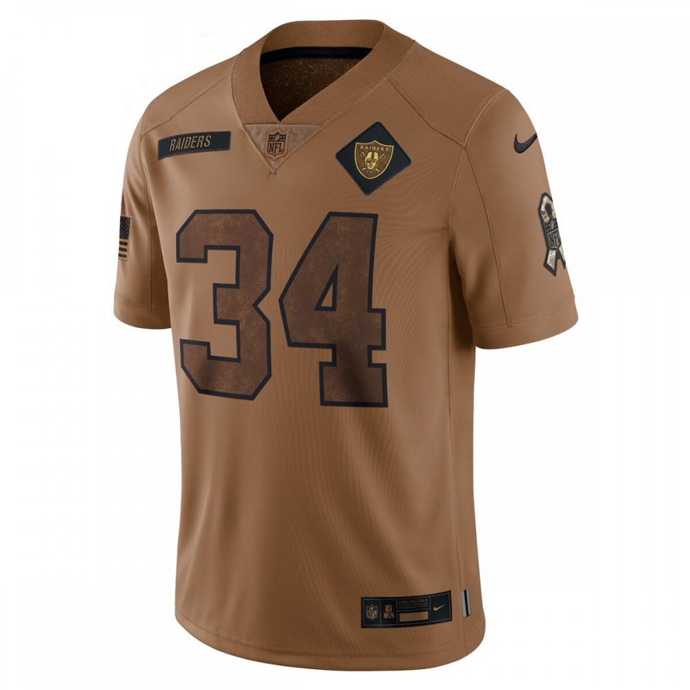 Bo Jackson Las Vegas Raiders 2023 Salute To Service Retired Player Limited Jersey - Brown-Pro Kit Vault | Brand New 26/27 Sports Jerseys
