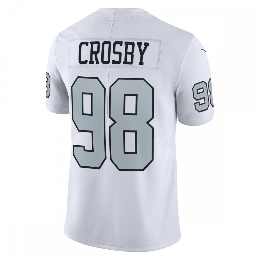 Maxx Crosby Las Vegas Raiders Alternate Vapor Limited Jersey - White-Pro Kit Vault | Brand New 26/27 Sports Jerseys