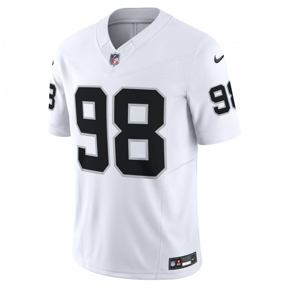 Maxx Crosby Las Vegas Raiders Vapor F.U.S.E. Limited Jersey - White-Pro Kit Vault | Brand New 26/27 Sports Jerseys