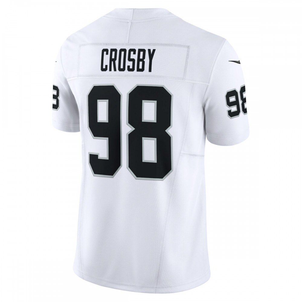 Maxx Crosby Las Vegas Raiders Vapor F.U.S.E. Limited Jersey - White-Pro Kit Vault | Brand New 26/27 Sports Jerseys