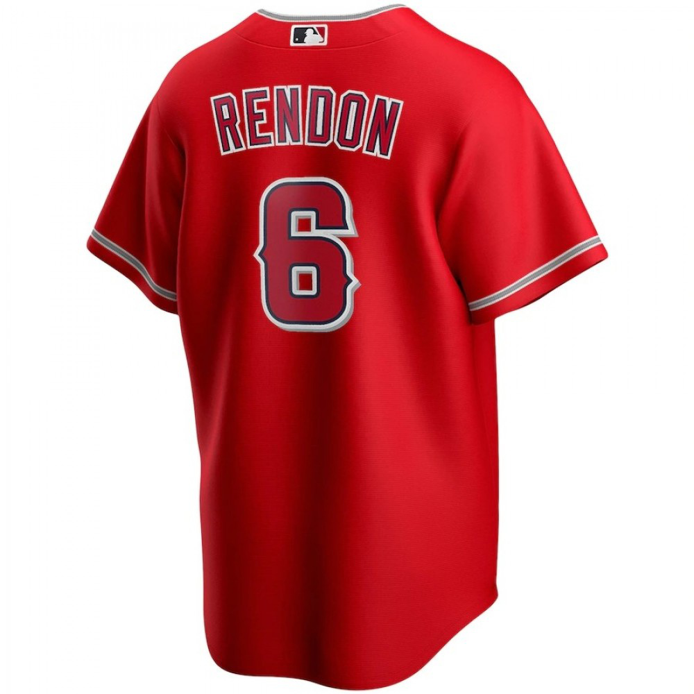 Men's Los Angeles Angels Anthony Rendon #6 Scarlet 2020 Alternate Jersey-Pro Kit Vault | Brand New 26/27 Sports Jerseys