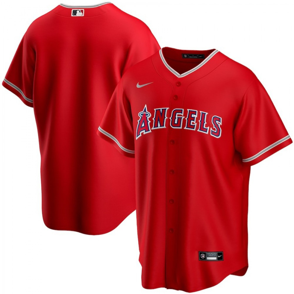Men's Los Angeles Angels Scarlet 2020 Alternate Jersey-Pro Kit Vault | Brand New 26/27 Sports Jerseys