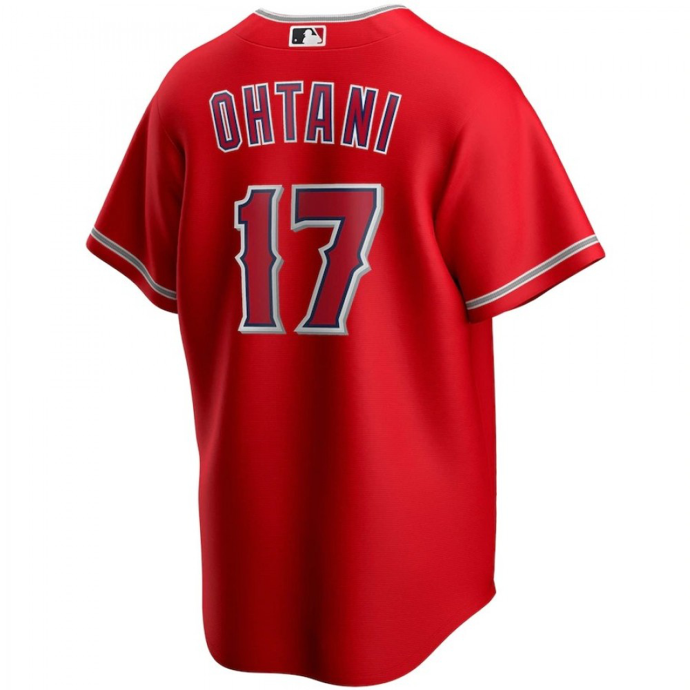 Men's Los Angeles Angels Shohei Ohtani #17 Scarlet 2020 Alternate Jersey-Pro Kit Vault | Brand New 26/27 Sports Jerseys