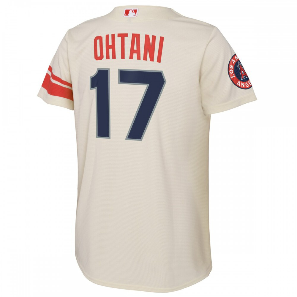 Shohei Ohtani Los Angeles Angels Youth 2022 City Connect Replica Player Jersey - Cream-Pro Kit Vault | Brand New 26/27 Sports Jerseys