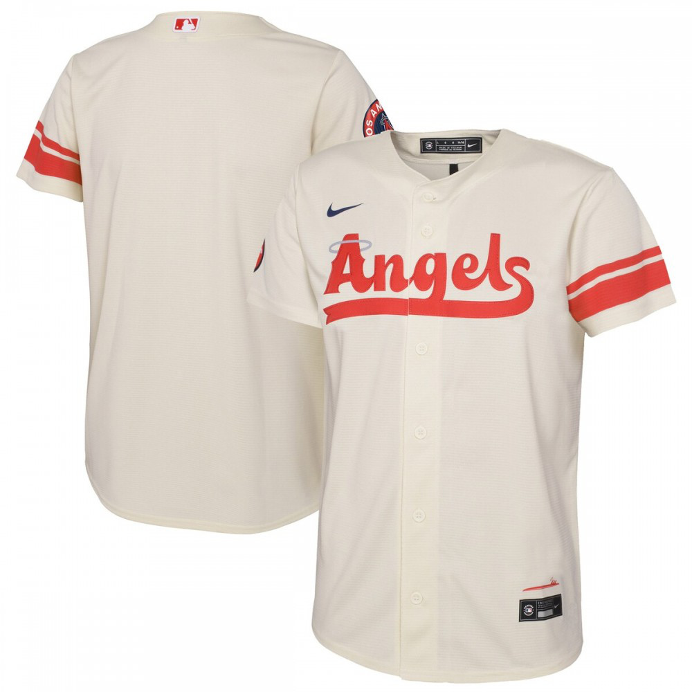 Los Angeles Angels Youth 2022 City Connect Replica Team Jersey - Cream-Pro Kit Vault | Brand New 26/27 Sports Jerseys