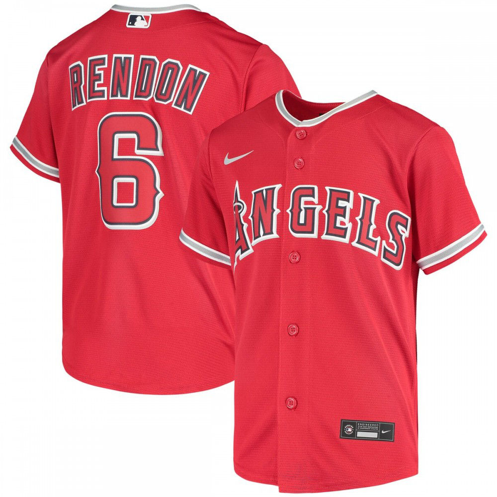 Anthony Rendon Los Angeles Angels Youth Alternate Replica Player Jersey - Red-Pro Kit Vault | Brand New 26/27 Sports Jerseys