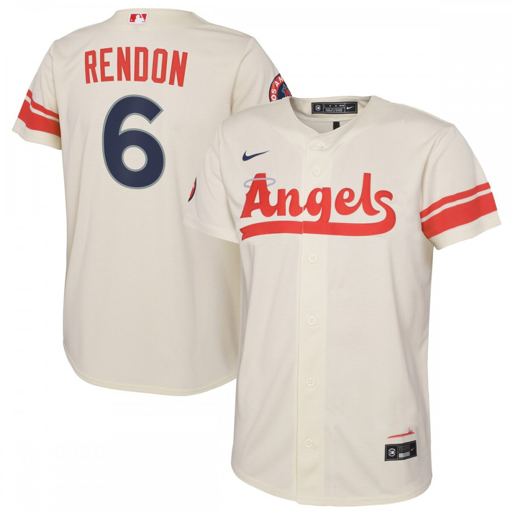Anthony Rendon Los Angeles Angels Youth 2022 City Connect Replica Player Jersey - Cream-Pro Kit Vault | Brand New 26/27 Sports Jerseys