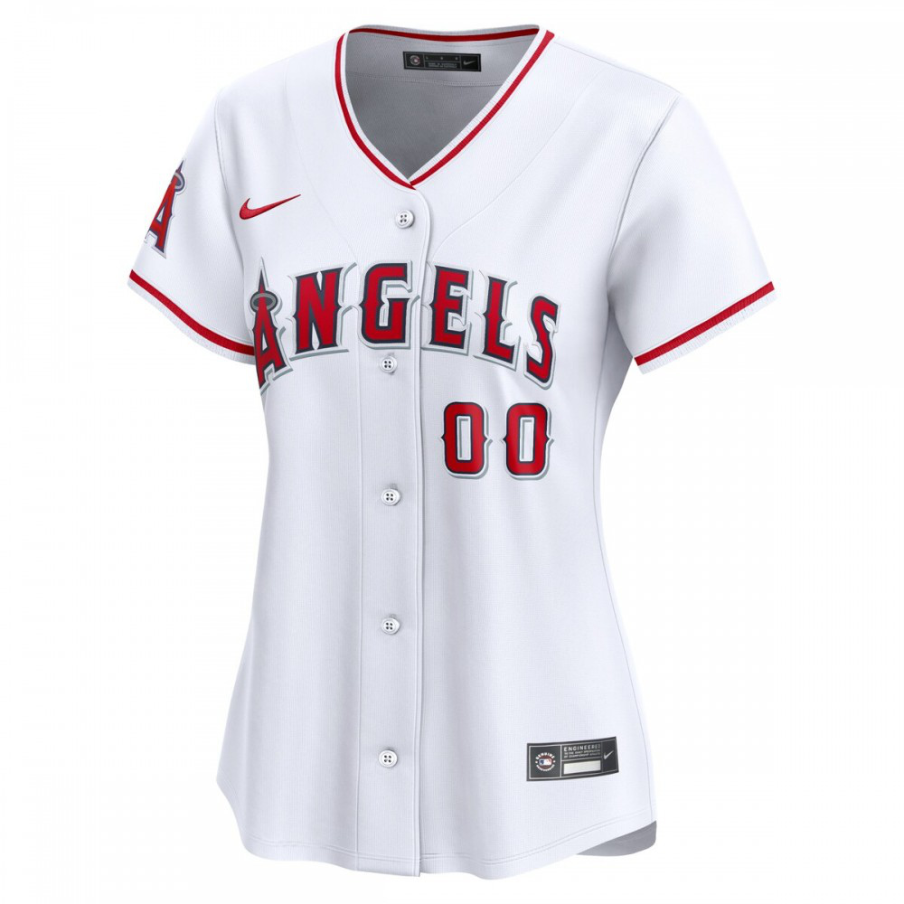 Los Angeles Angels Women's Home Limited Custom Jersey - White-Pro Kit Vault | Brand New 26/27 Sports Jerseys