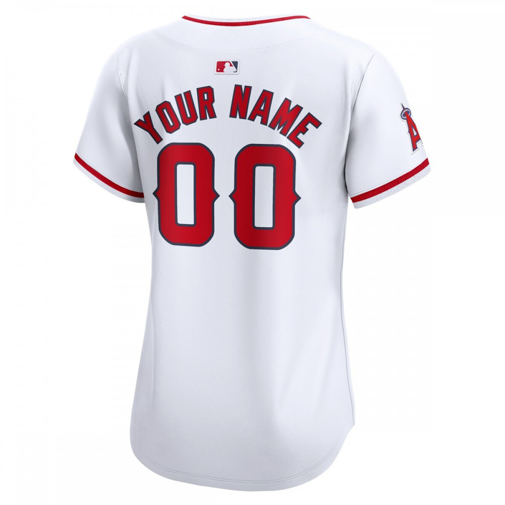 Los Angeles Angels Women's Home Limited Custom Jersey - White-Pro Kit Vault | Brand New 26/27 Sports Jerseys