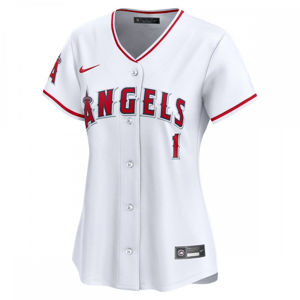 Los Angeles Angels Women's #1 Mom Home Limited Jersey - White-Pro Kit Vault | Brand New 26/27 Sports Jerseys