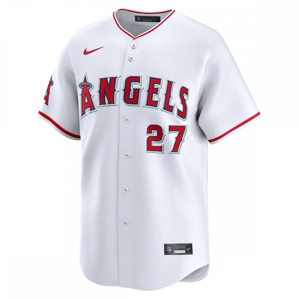 Mike Trout Los Angeles Angels Youth Home Limited Player Jersey - White-Pro Kit Vault | Brand New 26/27 Sports Jerseys