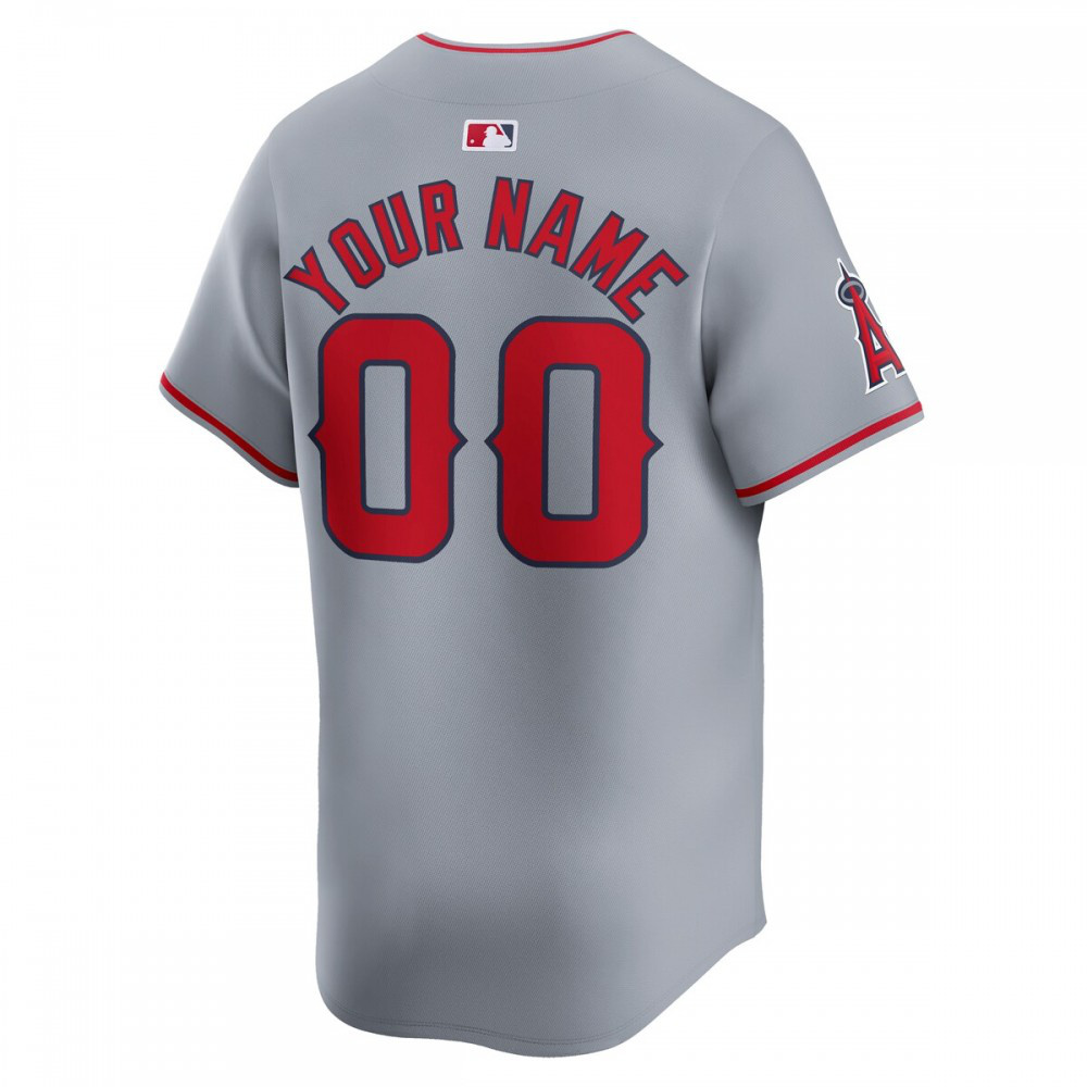 Los Angeles Angels Away Limited Custom Jersey - Gray-Pro Kit Vault | Brand New 26/27 Sports Jerseys