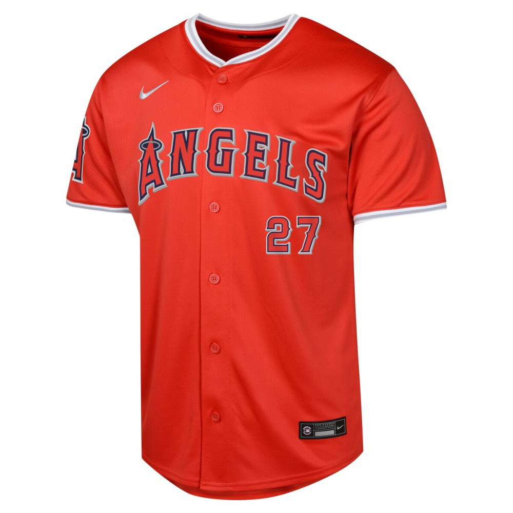 Mike Trout Los Angeles Angels Youth Alternate Limited Player Jersey - Red-Pro Kit Vault | Brand New 26/27 Sports Jerseys