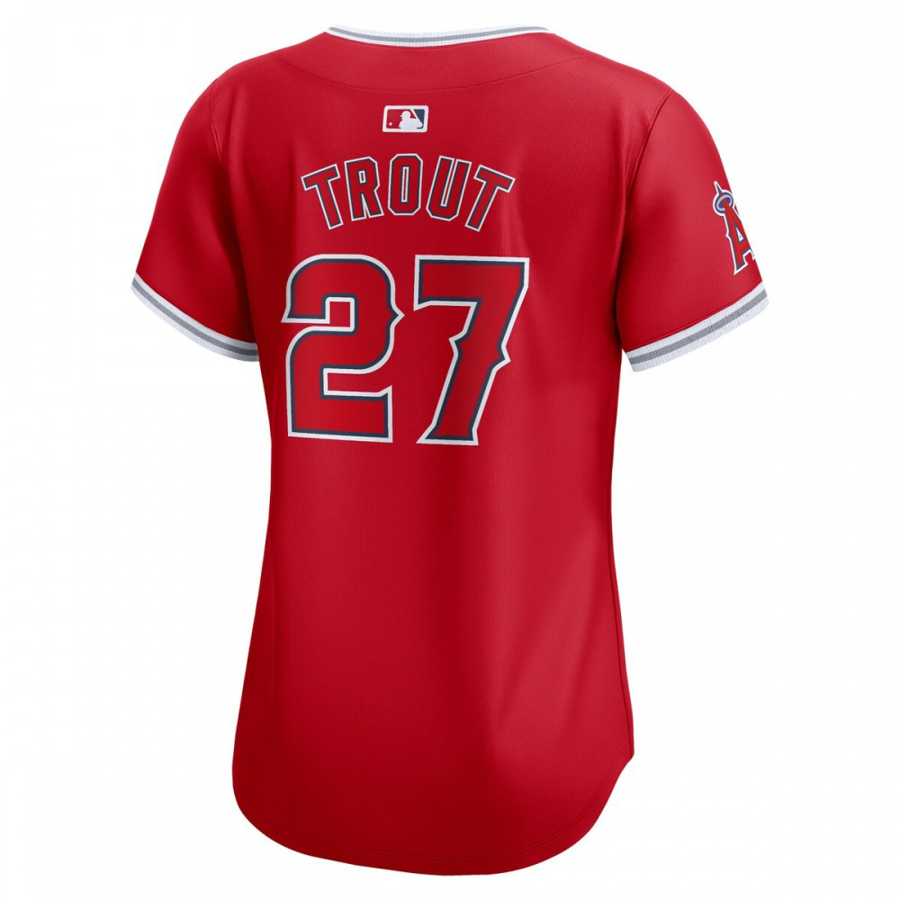Mike Trout Los Angeles Angels Women's Alternate Limited Player Jersey聽鈥?Red-Pro Kit Vault | Brand New 26/27 Sports Jerseys