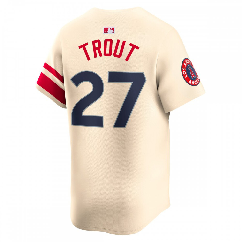 Mike Trout Los Angeles Angels City Connect Limited Player Jersey - Cream-Pro Kit Vault | Brand New 26/27 Sports Jerseys