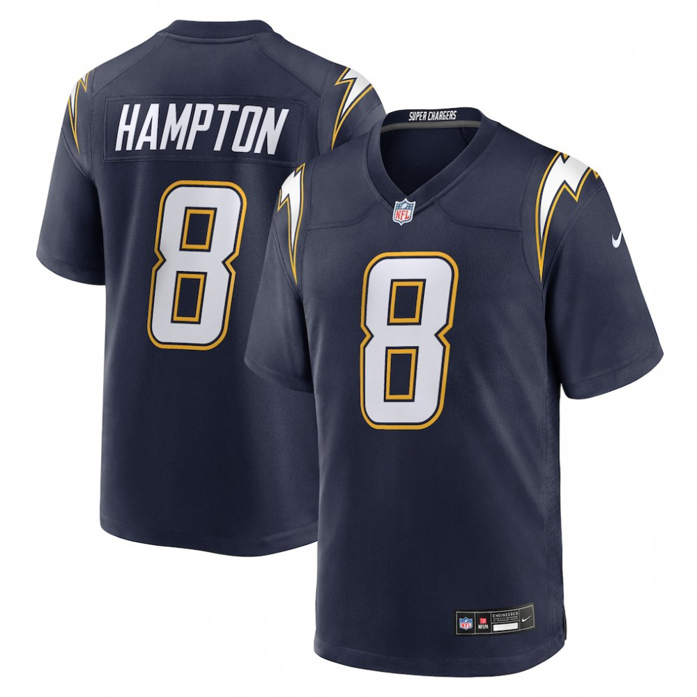 Omarion Hampton Los Angeles Chargers Alternate Super Chargers Game Player Jersey - Navy-Pro Kit Vault | Brand New 26/27 Sports Jerseys