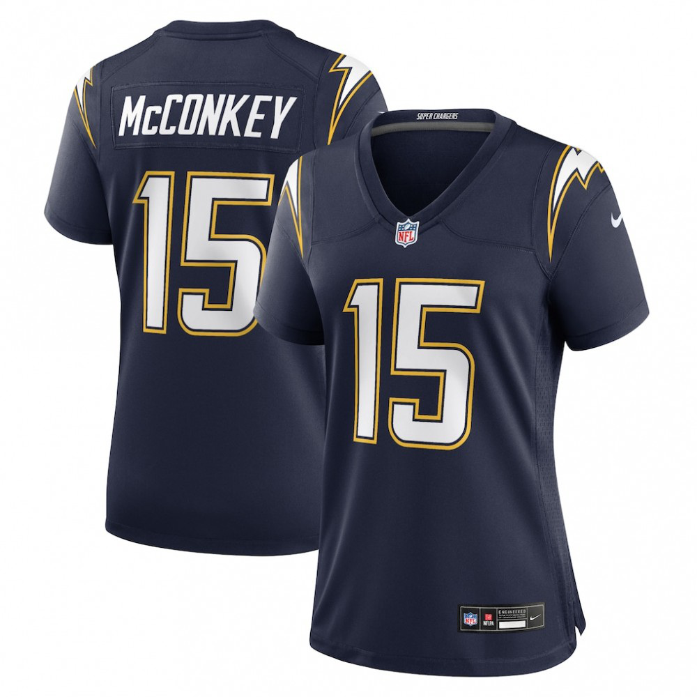 Ladd McConkey Los Angeles Chargers Women's Alternate Super Chargers Game Jersey - Navy-Pro Kit Vault | Brand New 26/27 Sports Jerseys