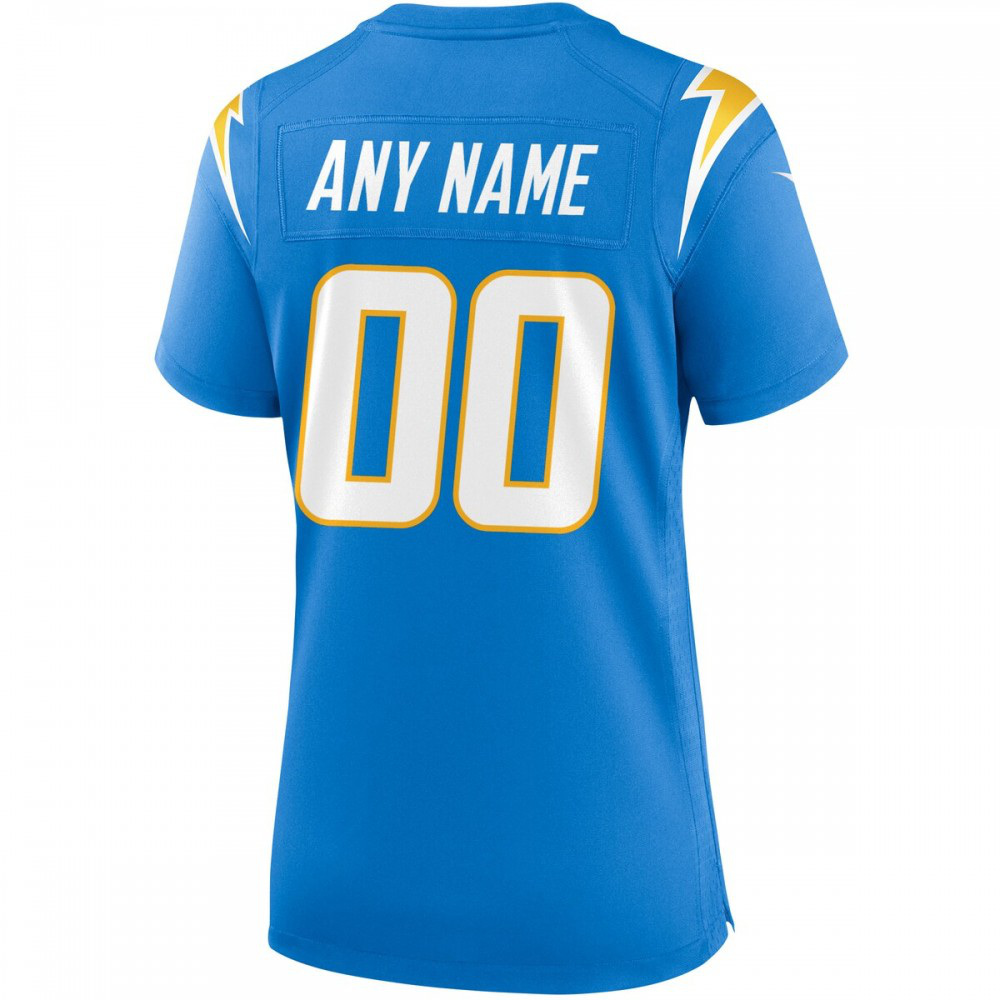 Los Angeles Chargers Women's Custom Game Jersey - Powder Blue-Pro Kit Vault | Brand New 26/27 Sports Jerseys