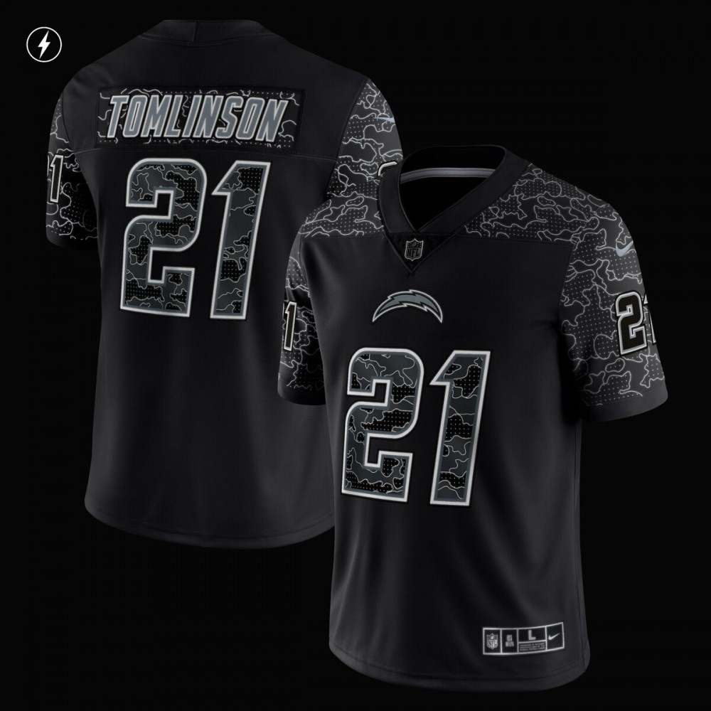 LaDainian Tomlinson Los Angeles Chargers Retired Player RFLCTV Limited Jersey - Black-Pro Kit Vault | Brand New 26/27 Sports Jerseys