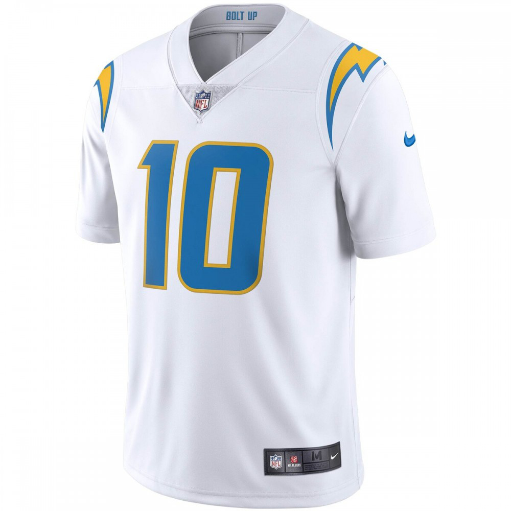 Justin Herbert Los Angeles Chargers Vapor Limited Jersey - White-Pro Kit Vault | Brand New 26/27 Sports Jerseys