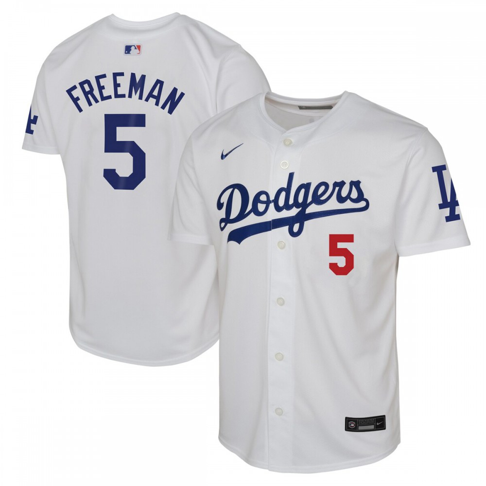 Freddie Freeman Los Angeles Dodgers Youth Home Limited Player Jersey - White-Pro Kit Vault | Brand New 26/27 Sports Jerseys