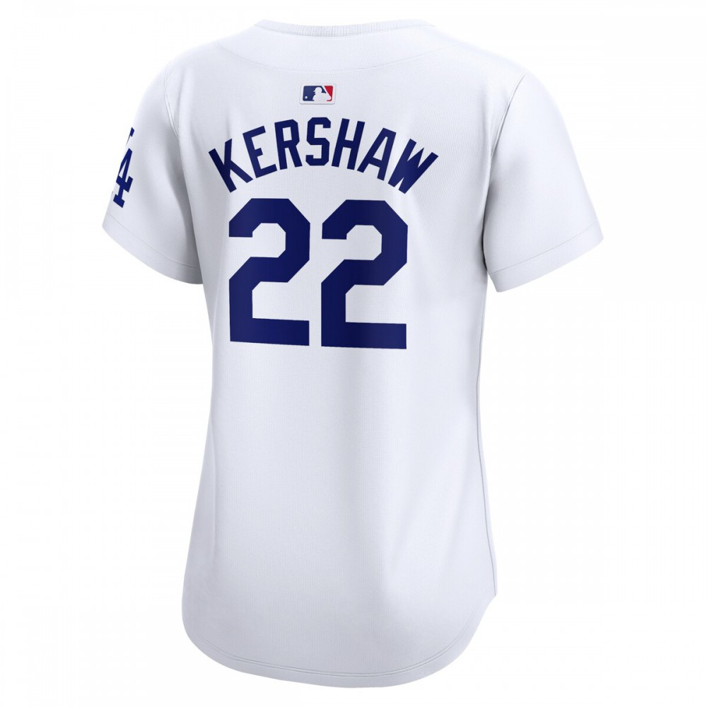 Clayton Kershaw Los Angeles Dodgers Women's Home Limited Player Jersey - White-Pro Kit Vault | Brand New 26/27 Sports Jerseys