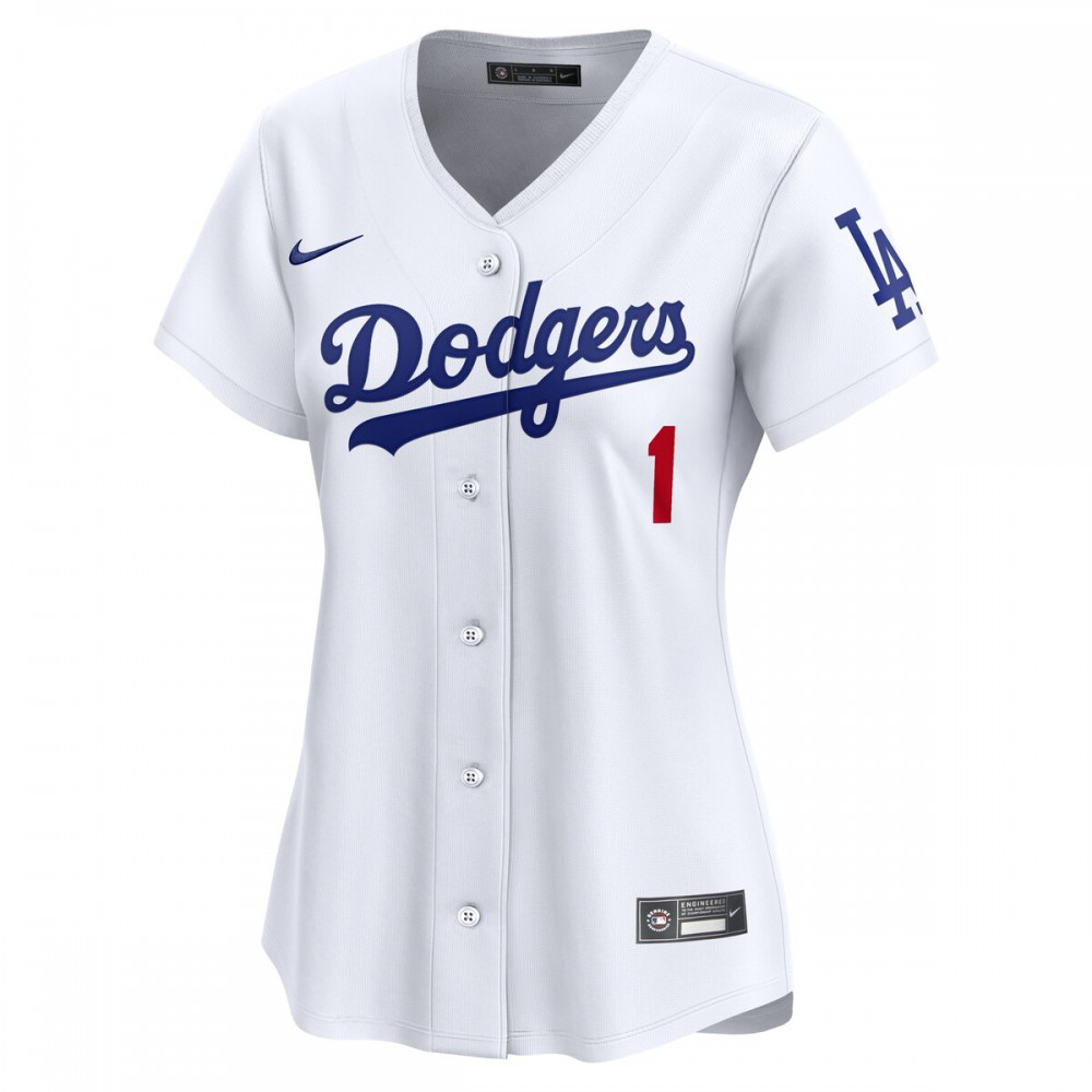 Los Angeles Dodgers Women's #1 Mom Home Limited Jersey - White-Pro Kit Vault | Brand New 26/27 Sports Jerseys