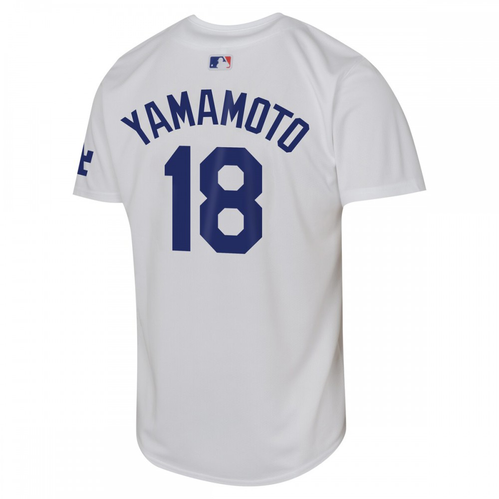 Yoshinobu Yamamoto Los Angeles Dodgers Youth Home Limited Player Jersey - White-Pro Kit Vault | Brand New 26/27 Sports Jerseys