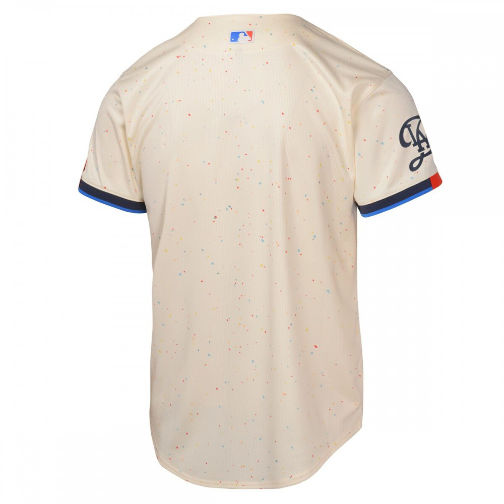 Los Angeles Dodgers Youth 2024 City Connect Limited Jersey - Cream-Pro Kit Vault | Brand New 26/27 Sports Jerseys