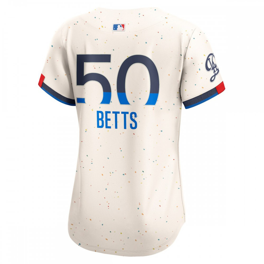Mookie Betts Los Angeles Dodgers Women's 2024 City Connect Limited Player Jersey - Cream-Pro Kit Vault | Brand New 26/27 Sports Jerseys