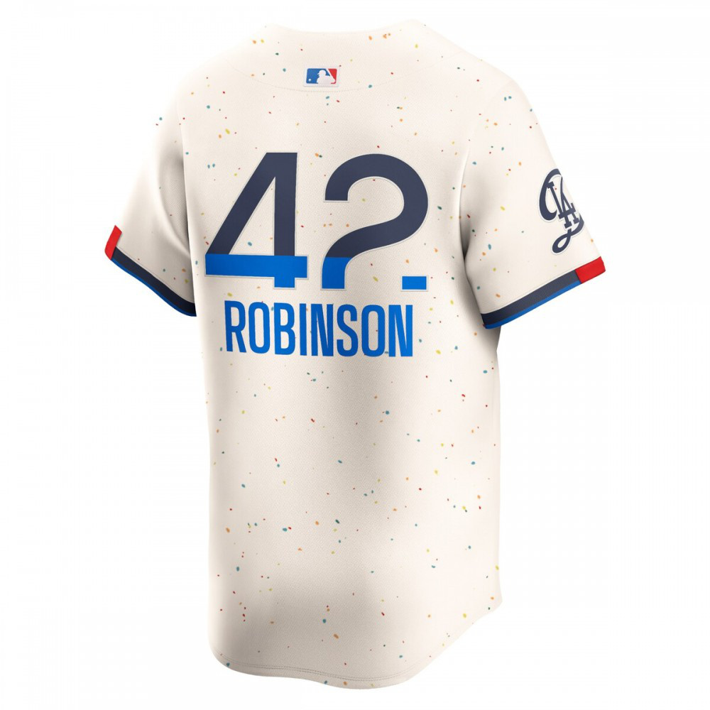 Jackie Robinson Los Angeles Dodgers 2024 City Connect Limited Player Jersey - Cream-Pro Kit Vault | Brand New 26/27 Sports Jerseys